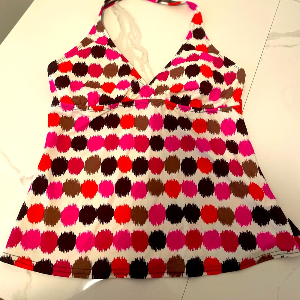 24th & Ocean Multicolor Polka Dot Tankini